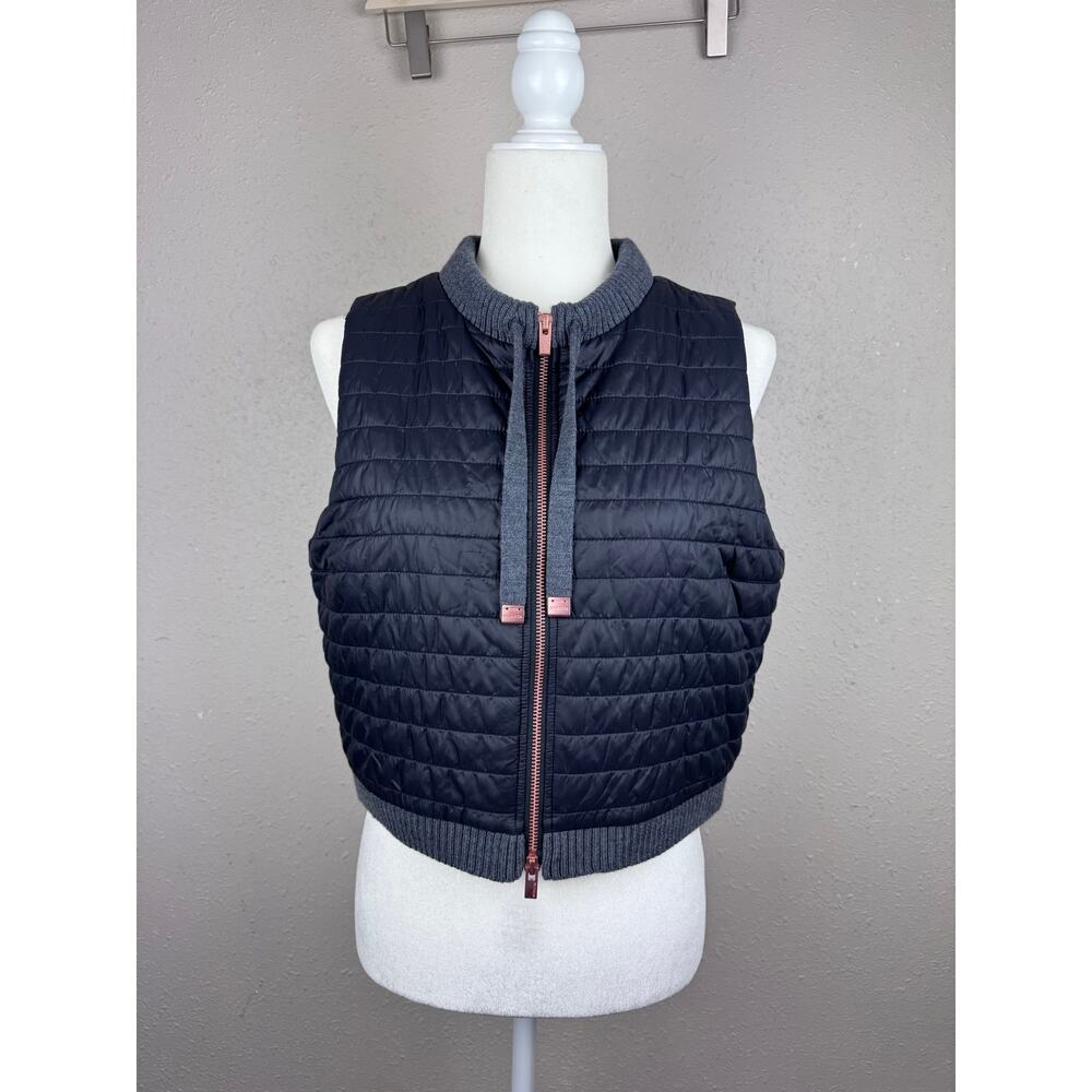 Athleta Tioga PrimaLoft quilted crop vest  women's size small